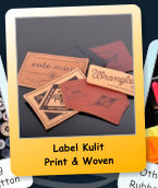 Label Kulit Print & Woven